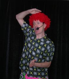 dancing red wig